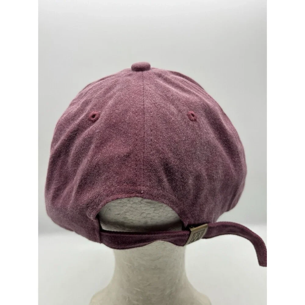 Weld Manufacturing Shuggy Nation Hat Washed Burgundy Cotton Dad Cap Strapback